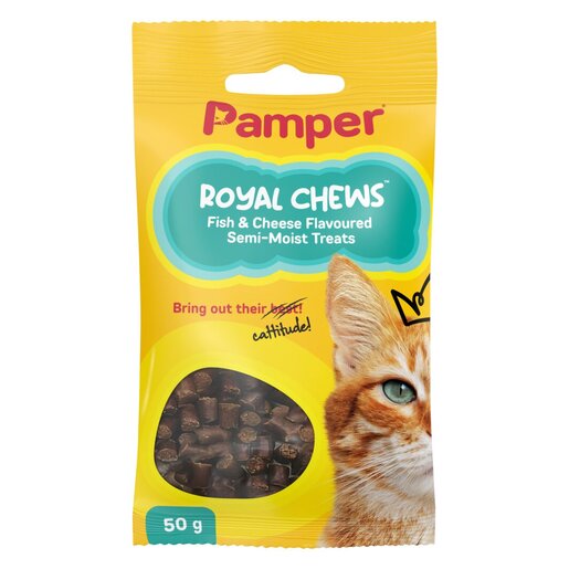 Pamper Royal Semi-Moist Chews Fish & Cheese 50g