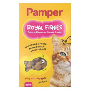 Pamper Royal Fishes Biscuit Treats Salmon 250g