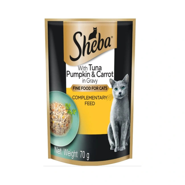 Sheba Wet Cat Treat - Tuna & Pumpkin in Gravy